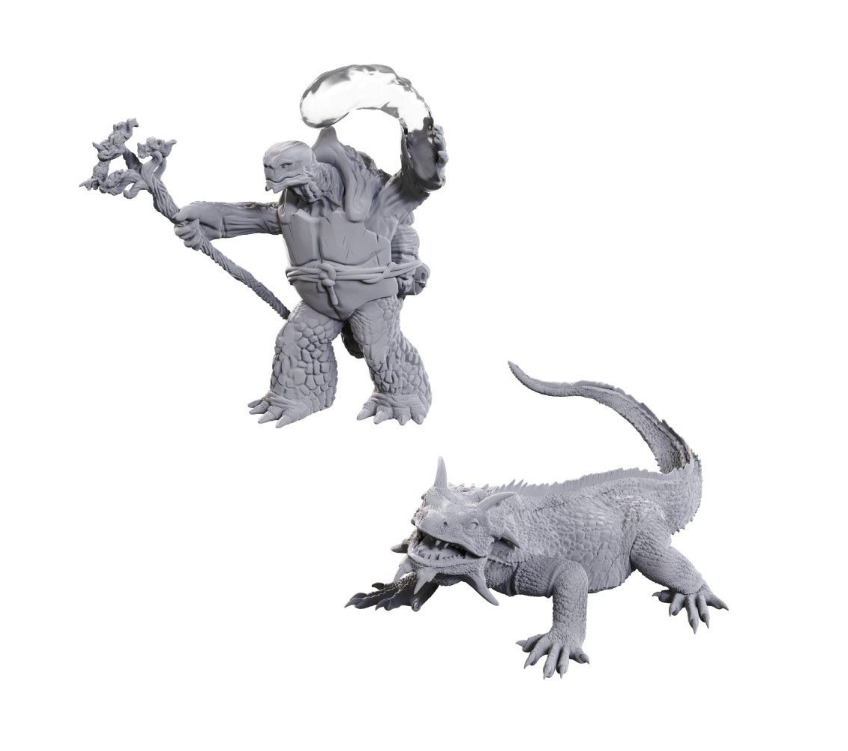 D&D Nolzur's Marvelous Miniatures: Tortle Druid & Wild Shape Giant Lizard | Lots Moore NSW