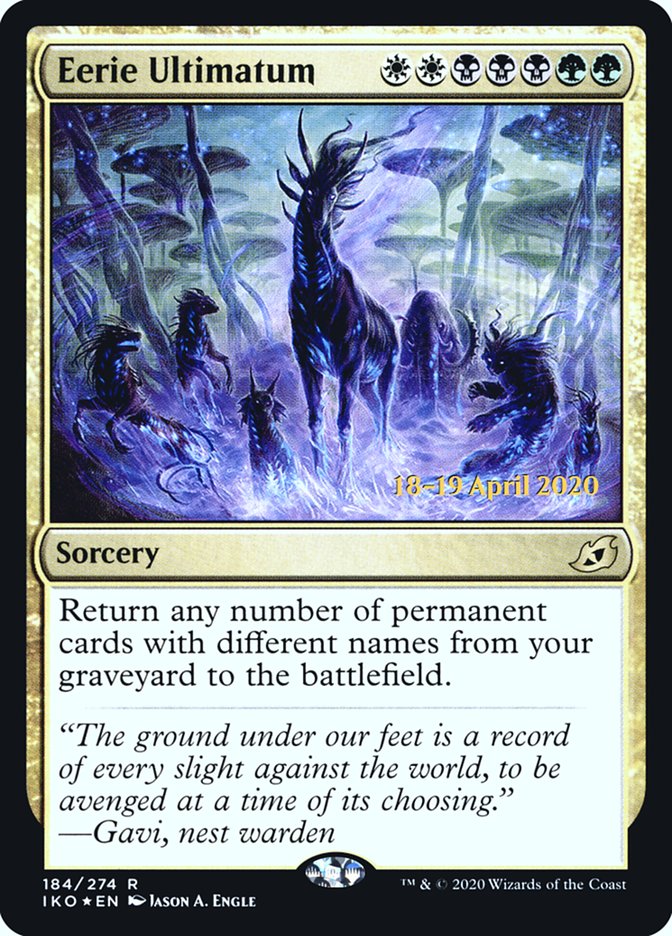 Eerie Ultimatum [Ikoria: Lair of Behemoths Prerelease Promos] | Lots Moore NSW