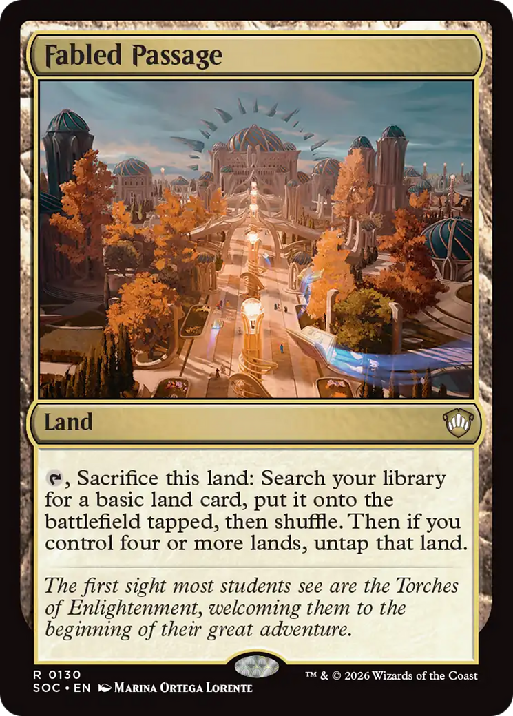 Fabled Passage [Secrets of Strixhaven Commander] Magic: The Gathering | Lots Moore NSW