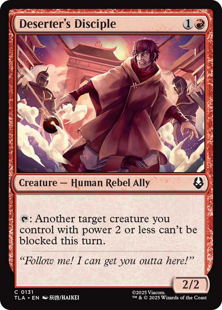 Deserter's Disciple [Avatar: The Last Airbender] | Lots Moore NSW
