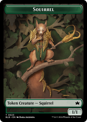 Squirrel // Darkstar Augur Double-Sided Token [Bloomburrow Tokens] | Lots Moore NSW