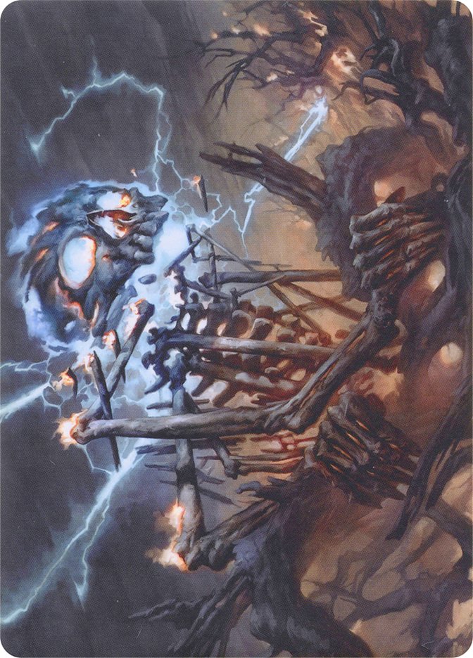 Lightning Skelemental // Lightning Skelemental [Modern Horizons Art Series] | Lots Moore NSW