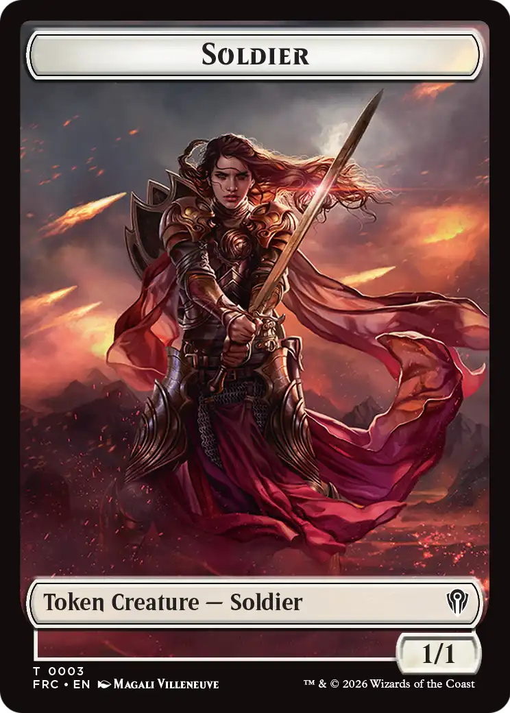 Soldier // Shark Double-Sided Token [Reality Fracture Commander Tokens] | Lots Moore NSW