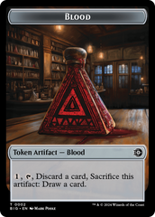 Treasure // Blood Double-Sided Token [Outlaws of Thunder Junction Tokens] | Lots Moore NSW