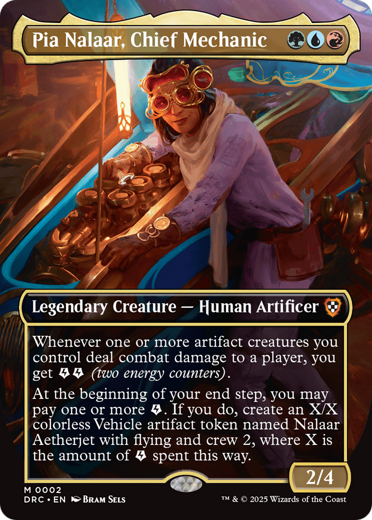 Pia Nalaar, Chief Mechanic (Borderless) [Aetherdrift Commander] | Lots Moore NSW