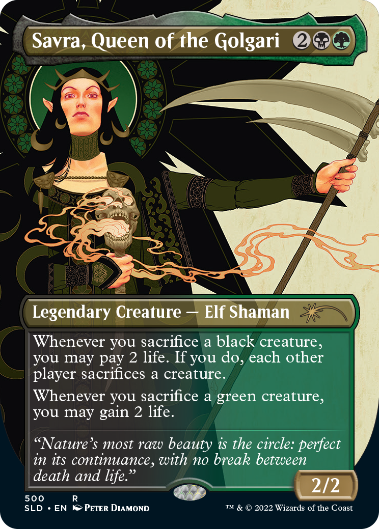 Savra, Queen of the Golgari (Borderless) [Secret Lair Drop Series] | Lots Moore NSW