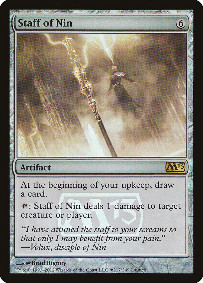 Staff of Nin [Magic 2013 Prerelease Promos] | Lots Moore NSW