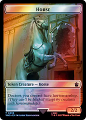 Horse // Food (0057) Double-Sided Token (Surge Foil) [Doctor Who Tokens] | Lots Moore NSW