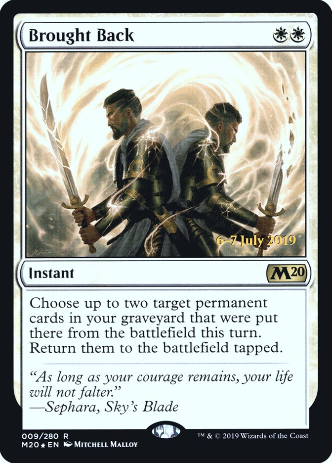 Brought Back [Core Set 2020 Prerelease Promos] | Lots Moore NSW