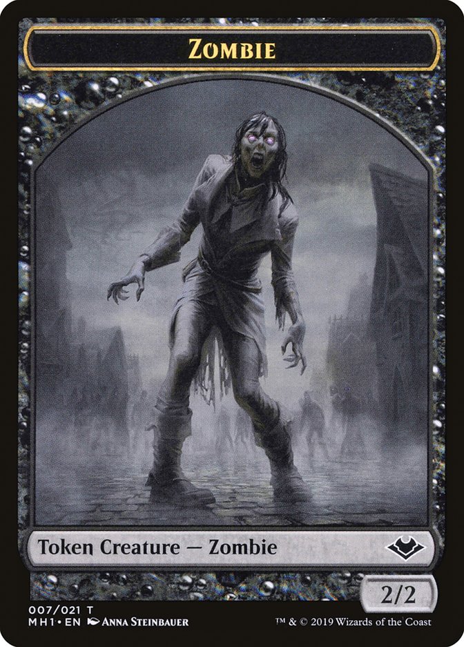 Zombie (007) // Myr (019) Double-Sided Token [Modern Horizons Tokens] | Lots Moore NSW