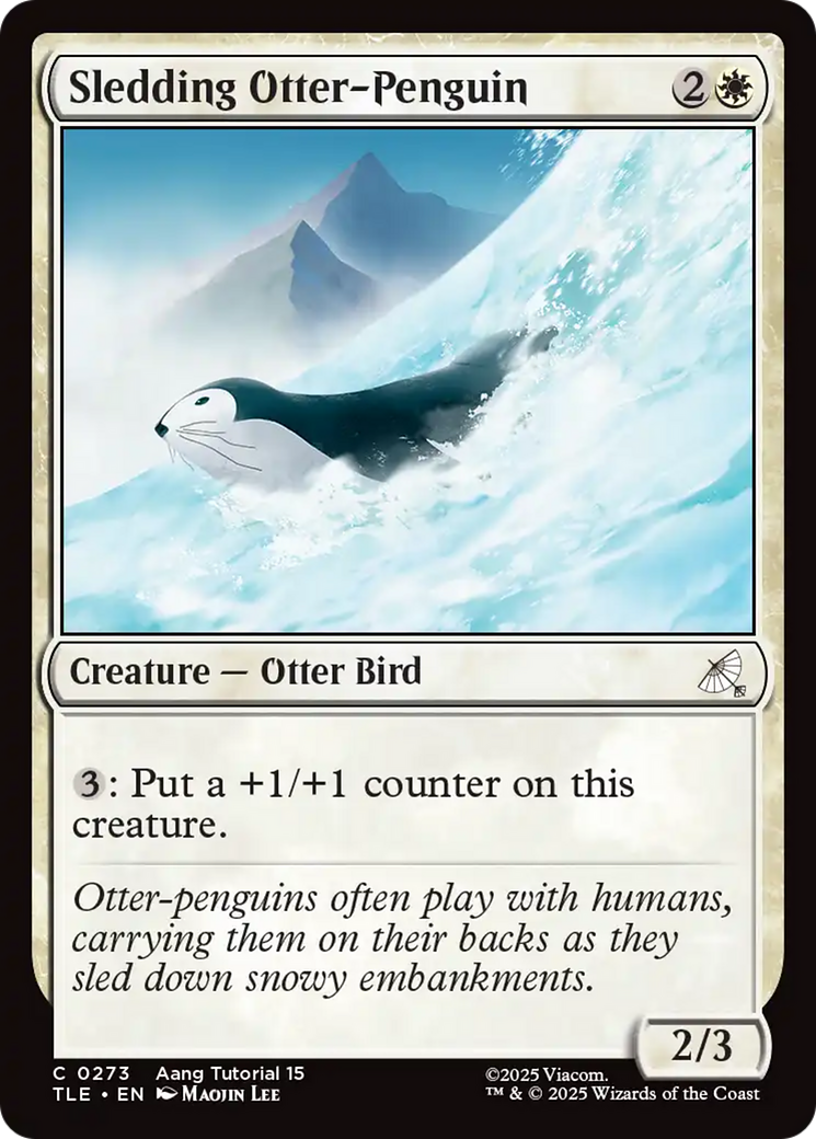 Sledding Otter-Penguin (0273) [Avatar: The Last Airbender: Eternal-Legal] | Lots Moore NSW