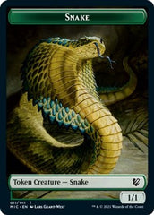 Spirit // Snake Double-Sided Token [Innistrad: Midnight Hunt Commander Tokens] | Lots Moore NSW