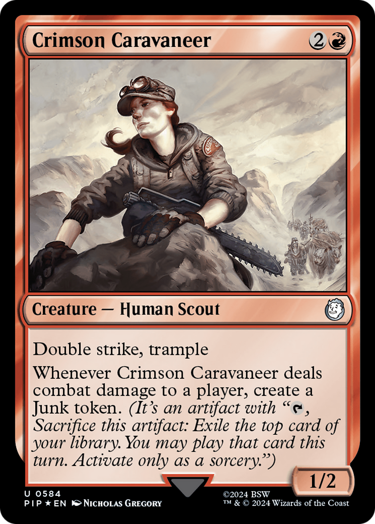 Crimson Caravaneer (Surge Foil) [Fallout] | Lots Moore NSW