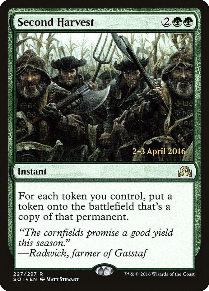 Second Harvest [Shadows over Innistrad Prerelease Promos] | Lots Moore NSW