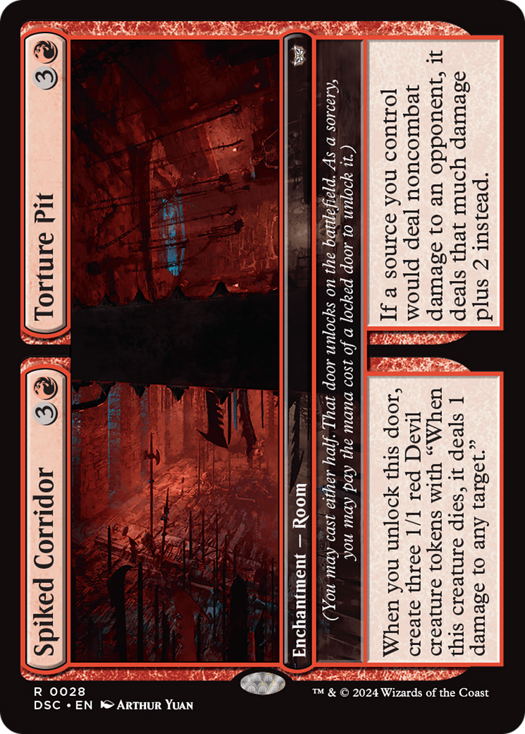 Spiked Corridor // Torture Pit [Duskmourn: House of Horror Commander] | Lots Moore NSW