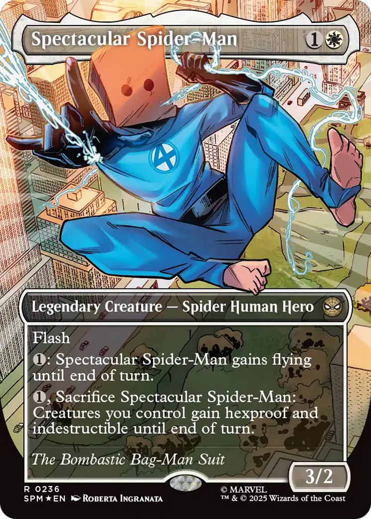 Spectacular Spider-Man (0236) (Borderless) (Textured Foil) [Marvel's Spider-Man] | Lots Moore NSW