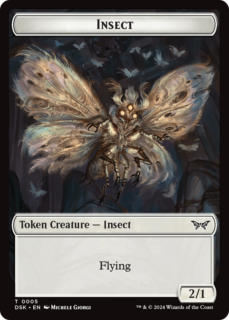 Insect (0005) Token [Duskmourn: House of Horror Tokens] | Lots Moore NSW