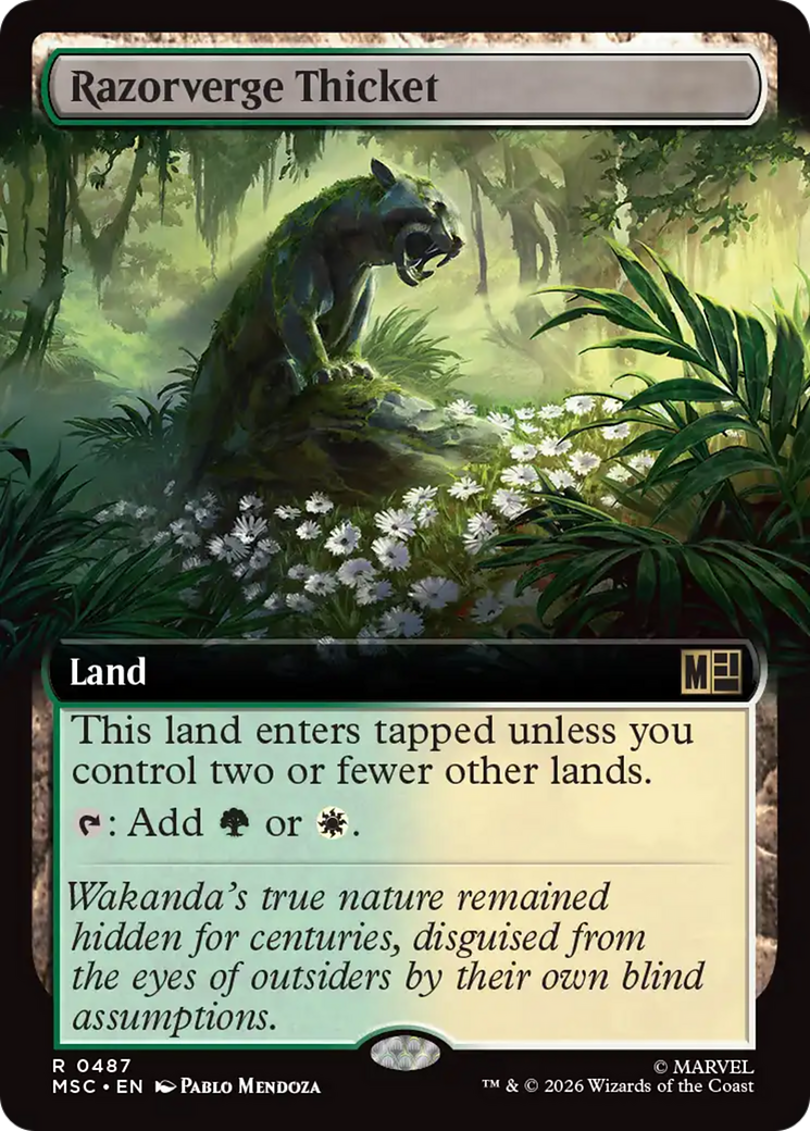 Razorverge Thicket (Extended Art) [Marvel Super Heroes Commander] | Lots Moore NSW