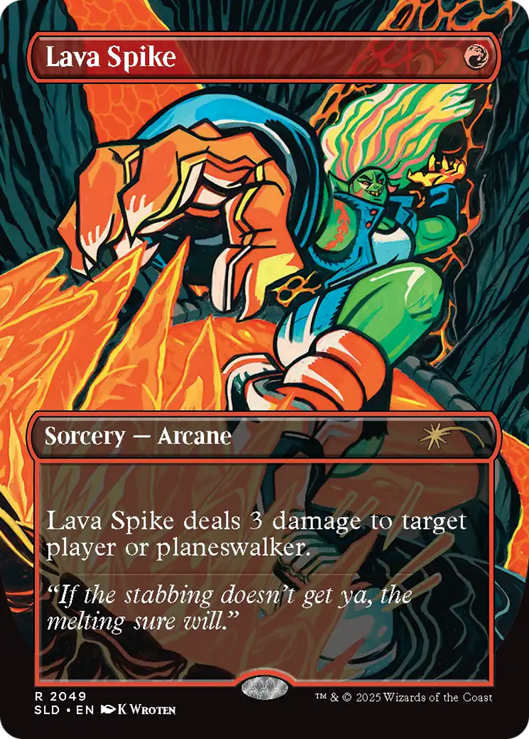 Lava Spike (2049) (Rainbow Foil) [Secret Lair Drop Series] | Lots Moore NSW