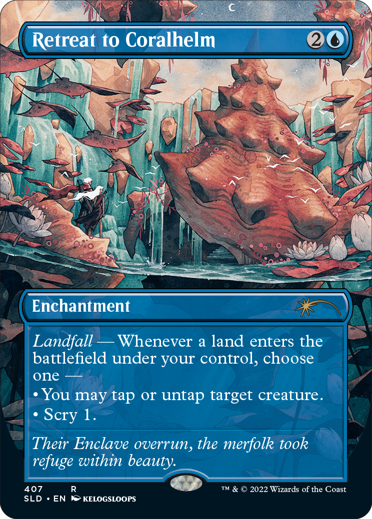 Retreat to Coralhelm (Borderless) [Secret Lair Drop Series] | Lots Moore NSW