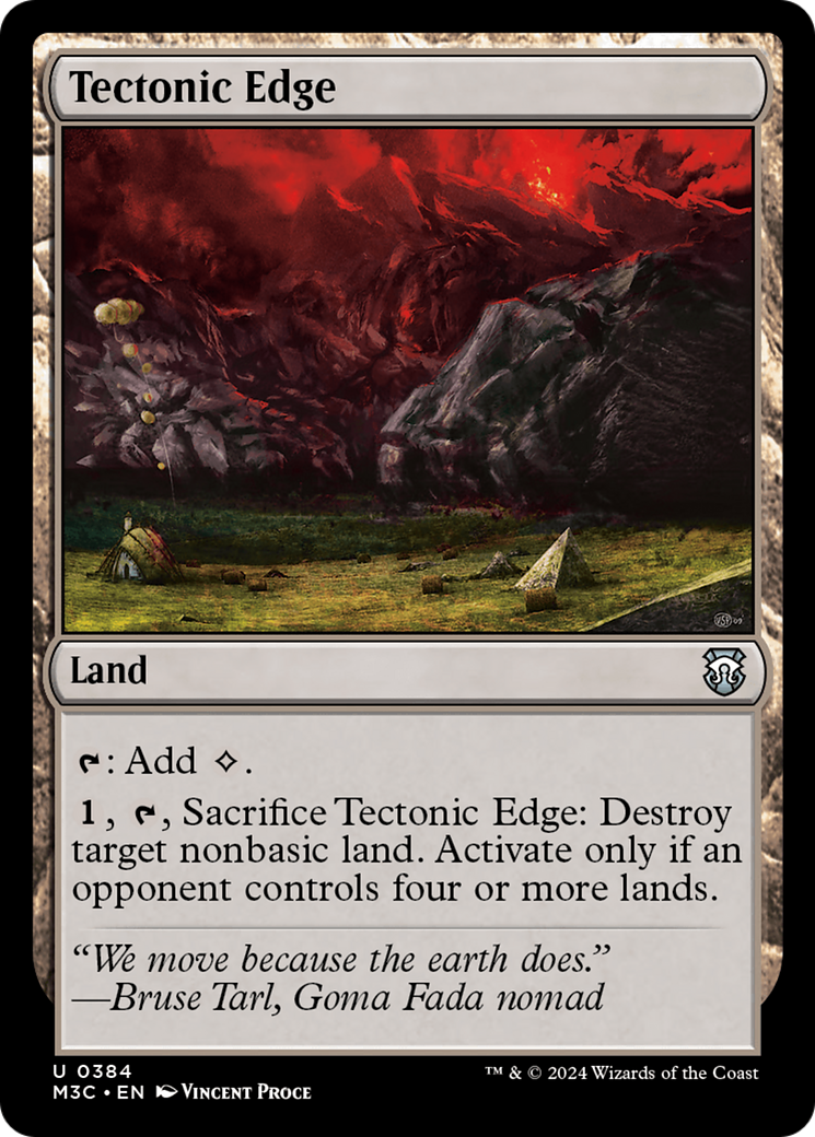 Tectonic Edge (Ripple Foil) [Modern Horizons 3 Commander] | Lots Moore NSW