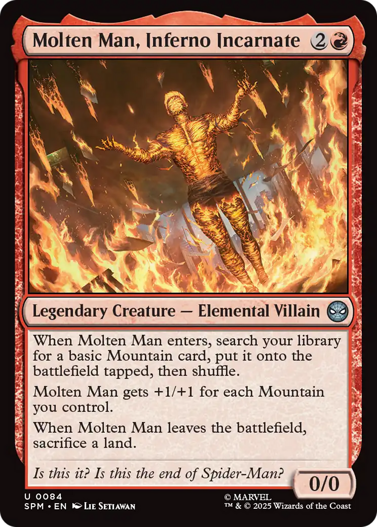 Molten Man, Inferno Incarnate [Marvel's Spider-Man] | Lots Moore NSW