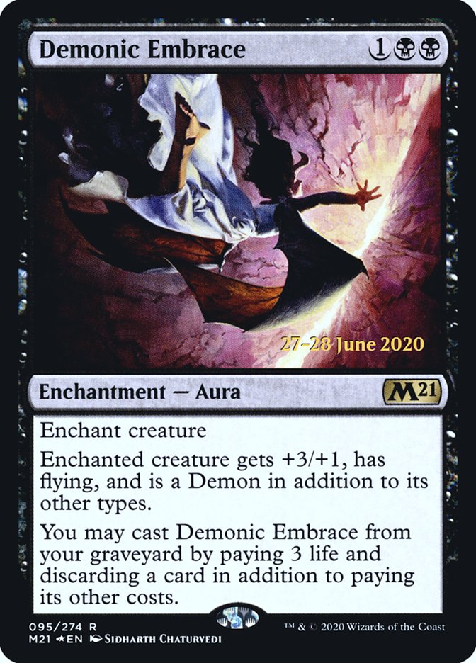 Demonic Embrace [Core Set 2021 Prerelease Promos] | Lots Moore NSW