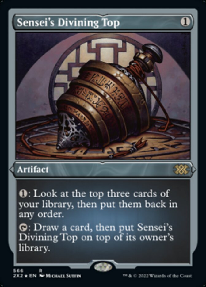 Sensei's Divining Top (Foil Etched) [Double Masters 2022] | Lots Moore NSW