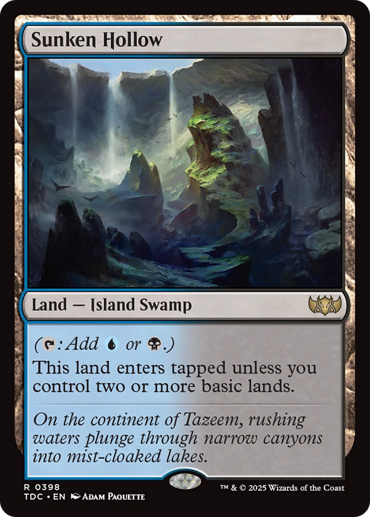 Sunken Hollow [Tarkir: Dragonstorm Commander] | Lots Moore NSW