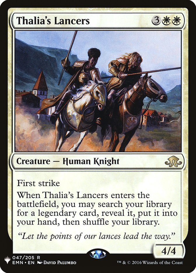 Thalia's Lancers [The List] | Lots Moore NSW