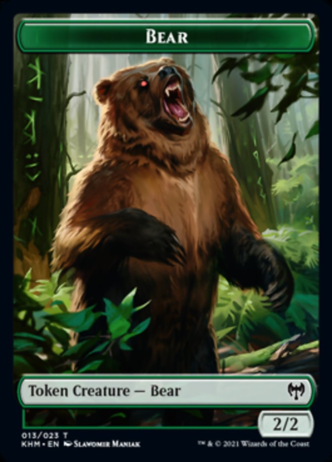Bear Token [Kaldheim Tokens] | Lots Moore NSW