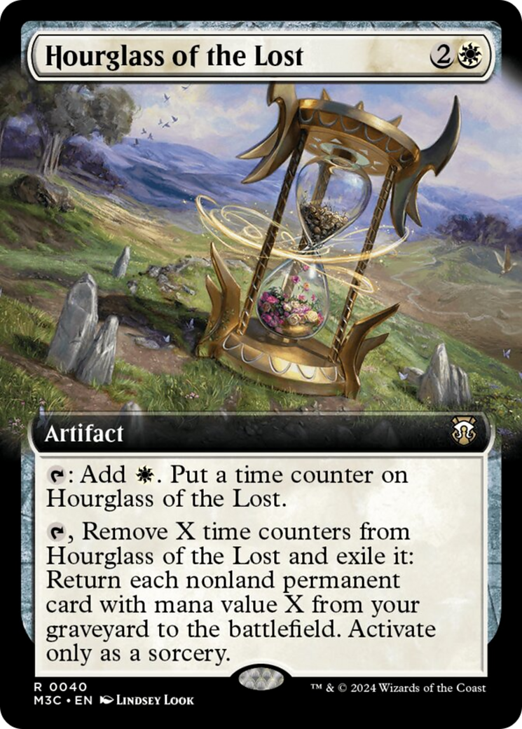 Hourglass of the Lost (Extended Art) (Ripple Foil) [Modern Horizons 3 Commander] | Lots Moore NSW