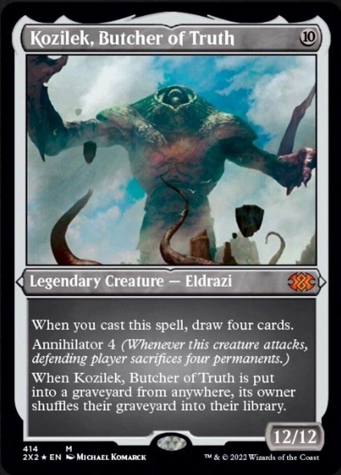 Kozilek, Butcher of Truth (Foil Etched) [Double Masters 2022] | Lots Moore NSW