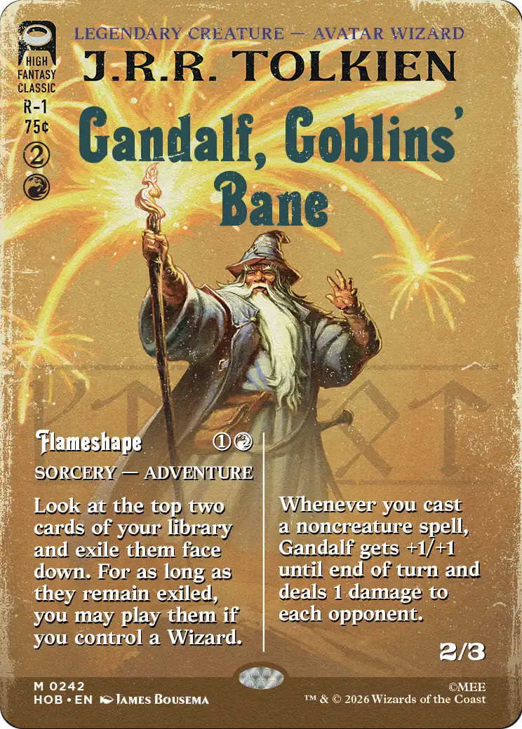 Gandalf, Goblins' Bane (Borderless) [The Hobbit] | Lots Moore NSW