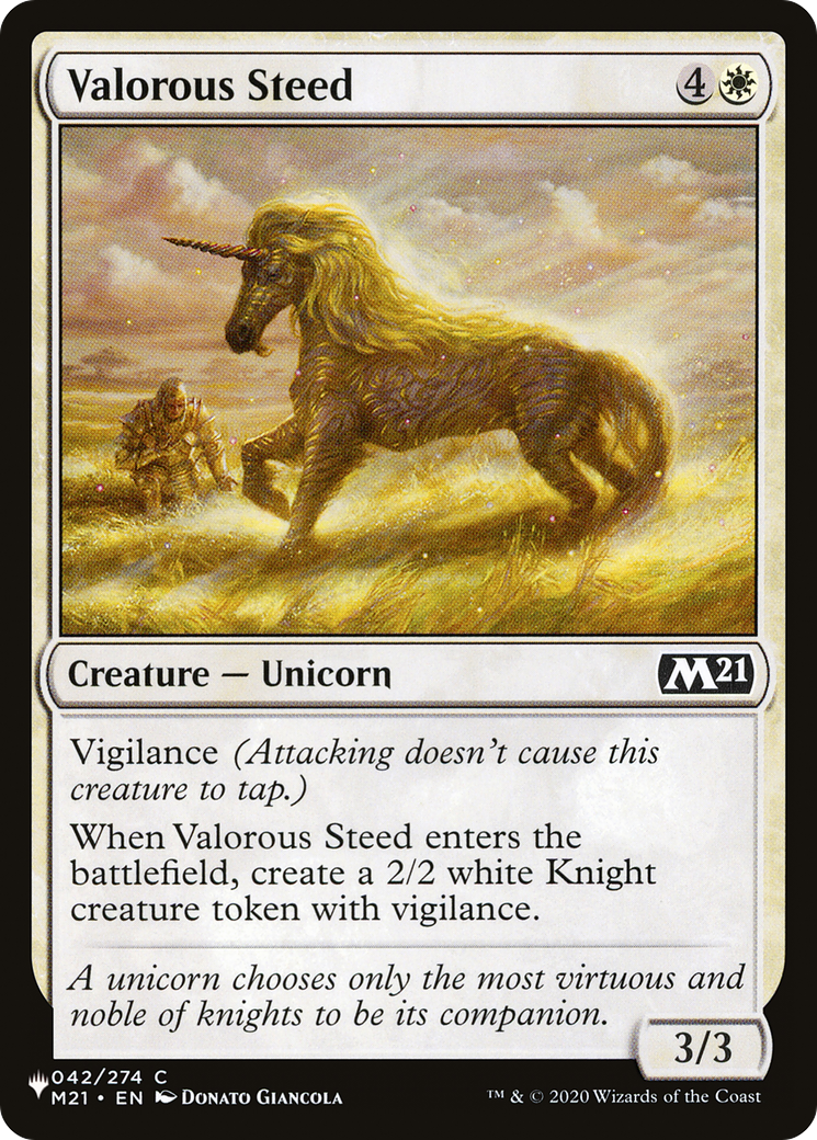 Valorous Steed [The List Reprints] | Lots Moore NSW