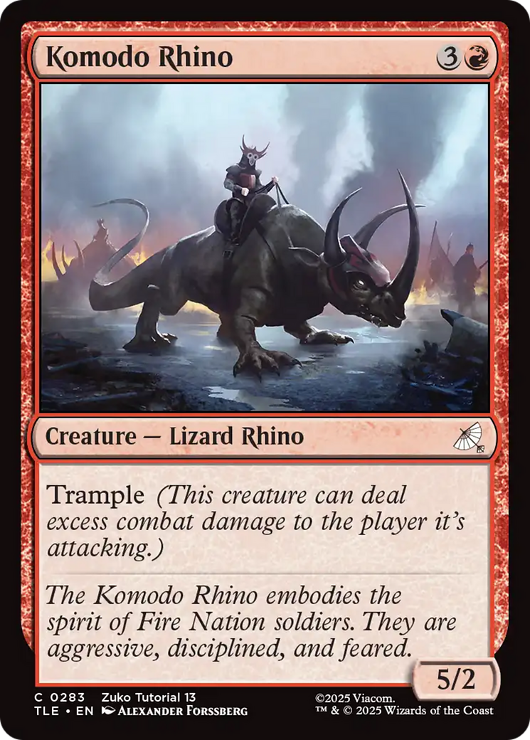 Komodo Rhino (0283) [Avatar: The Last Airbender: Eternal-Legal] | Lots Moore NSW
