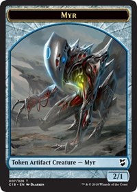 Myr (007) // Construct (020) Double-Sided Token [Commander 2018 Tokens] | Lots Moore NSW