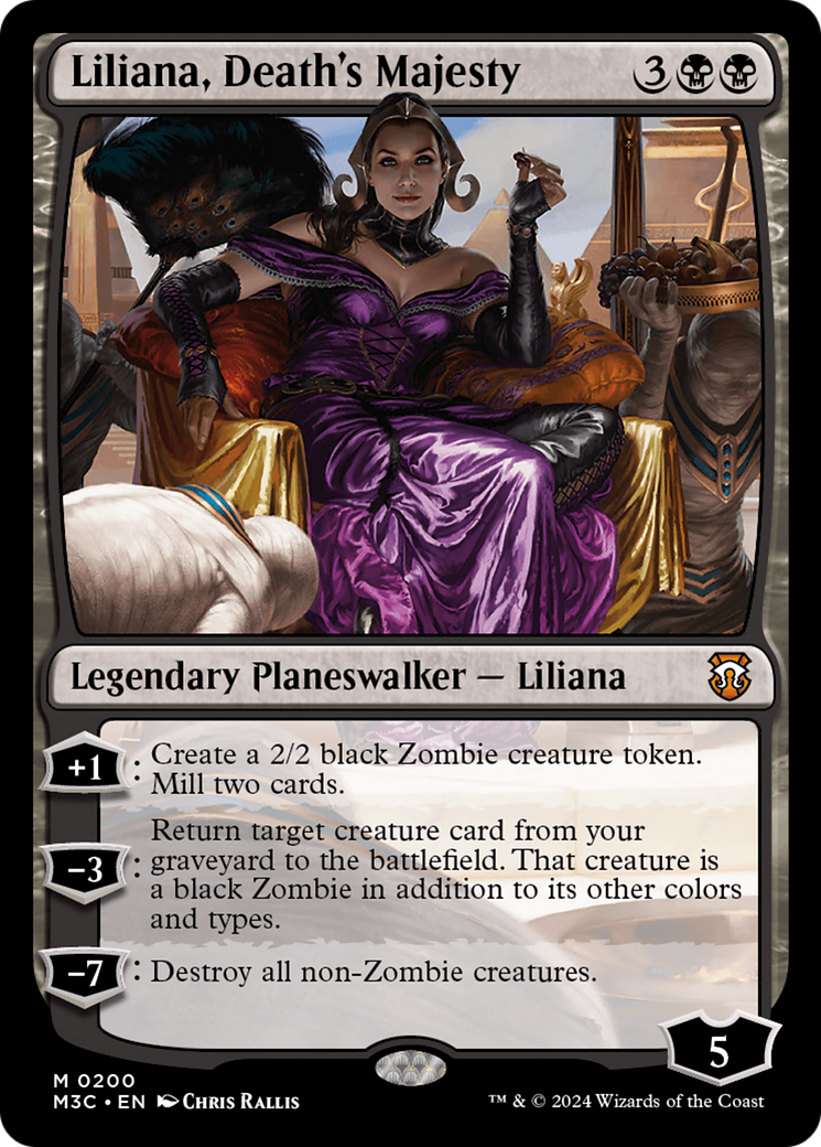 Liliana, Death's Majesty (Ripple Foil) [Modern Horizons 3 Commander] | Lots Moore NSW