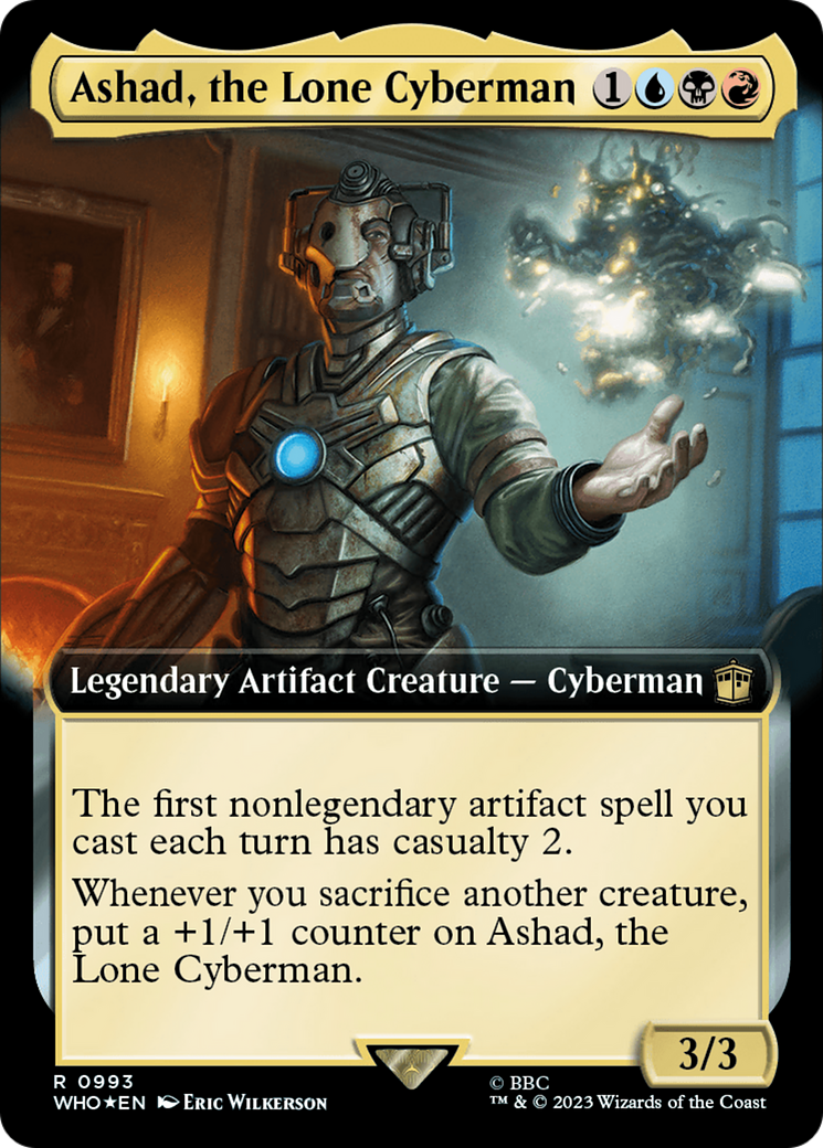 Ashad, the Lone Cyberman (Extended Art) (Surge Foil) [Doctor Who] | Lots Moore NSW