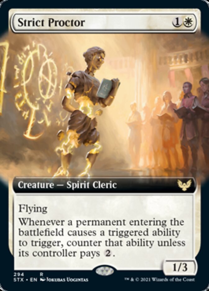Strict Proctor (Extended Art) [Strixhaven: School of Mages] | Lots Moore NSW