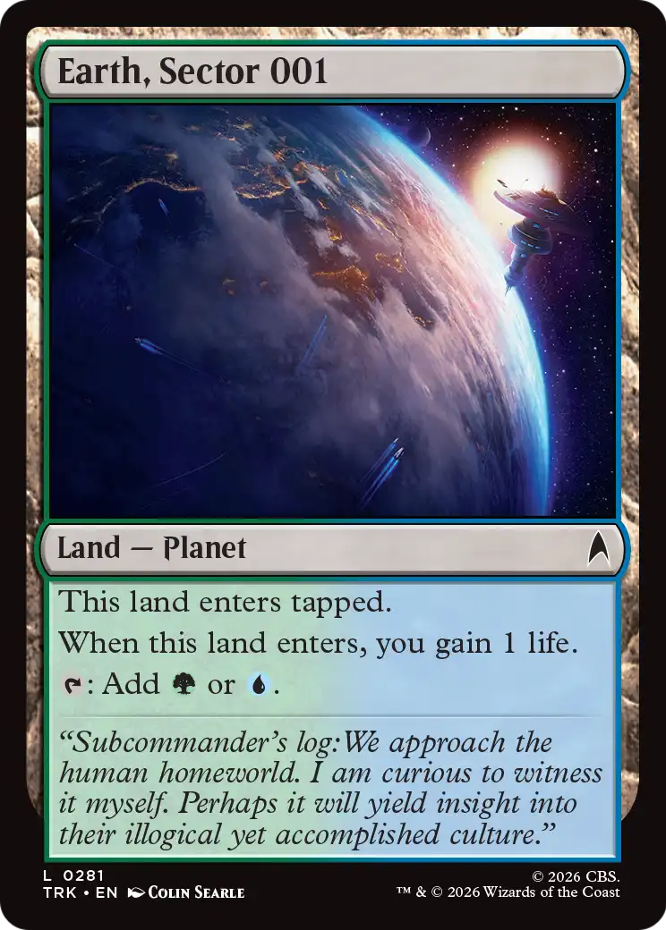 Earth, Sector 001 [Star Trek] | Lots Moore NSW