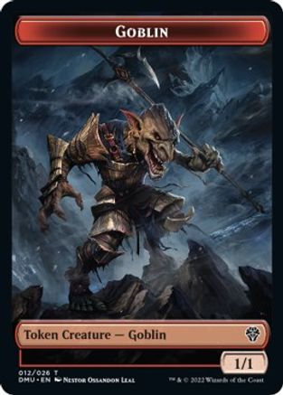 Zombie Knight // Goblin Double-Sided Token [Dominaria United Commander Tokens] | Lots Moore NSW