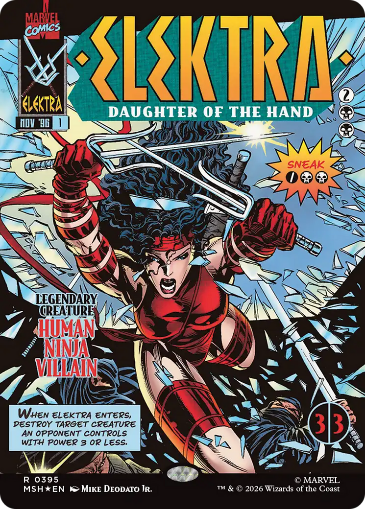Elektra, Daughter of the Hand (Borderless) (395) [Marvel Super Heroes] | Lots Moore NSW