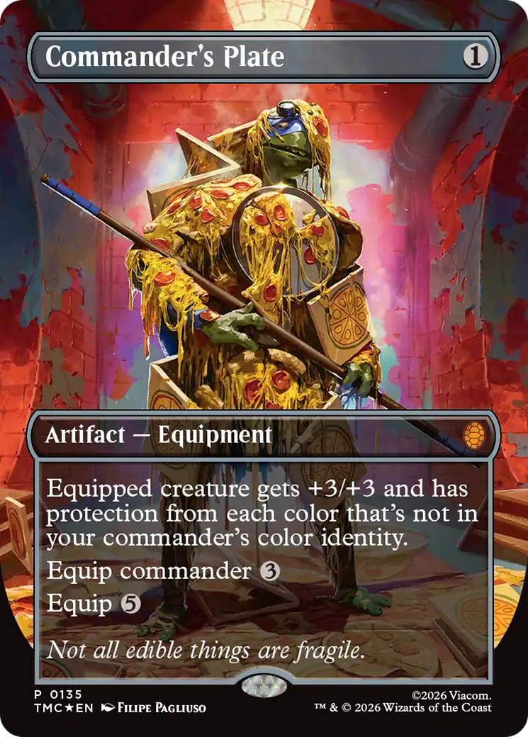 Commander's Plate (Borderless) [Teenage Mutant Ninja Turtles Commander] | Lots Moore NSW