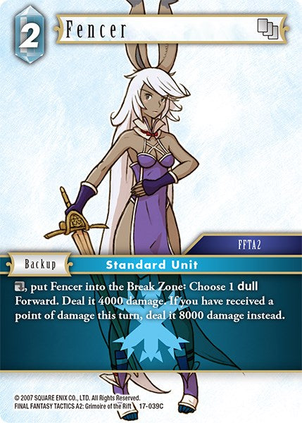 Fencer [Rebellion's Call] | Lots Moore NSW