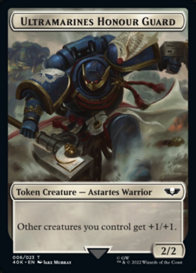 Soldier (003) // Ultramarines Honour Guard Double-Sided Token (Surge Foil) [Warhammer 40,000 Tokens] | Lots Moore NSW