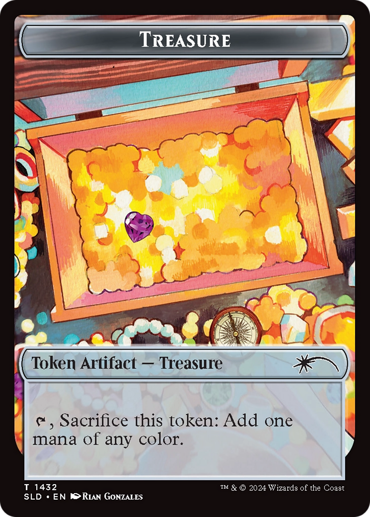 Treasure Token (1432) (Rainbow Foil) [Secret Lair Drop Series] | Lots Moore NSW