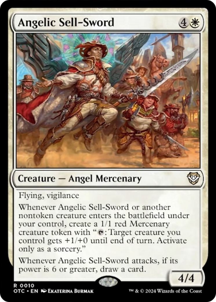 Angelic Sell-Sword [Outlaws of Thunder Junction Commander] | Lots Moore NSW