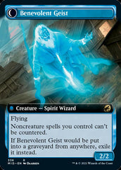 Malevolent Hermit // Benevolent Geist (Extended Art) [Innistrad: Midnight Hunt] | Lots Moore NSW