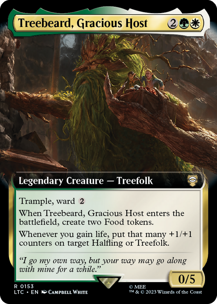 Treebeard, Gracious Host (Extended Art) [The Lord of the Rings: Tales of Middle-Earth Commander] | Lots Moore NSW